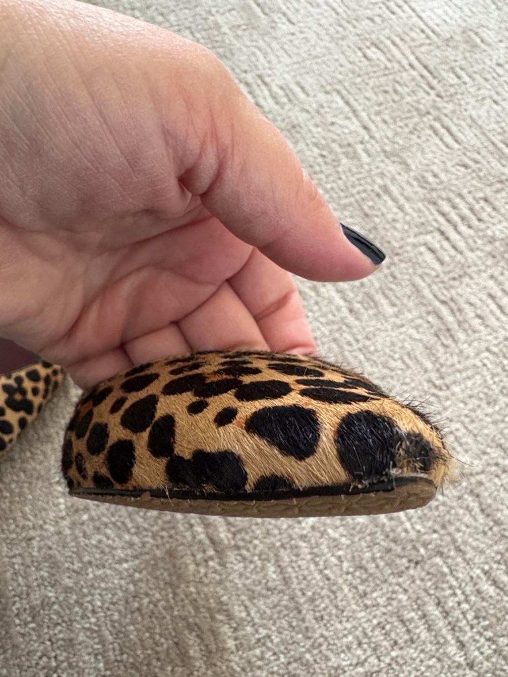 kate spade Leopard-Print Pointed Toe Slingback Flats - Tan & Black EUC 🍀 - Picture 7 of 13